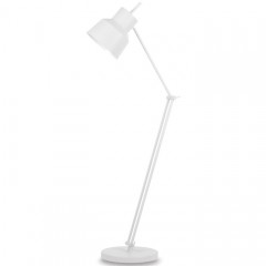 FLOOR LAMP OFFICE WHITE IRON - FLOOR LAMPS